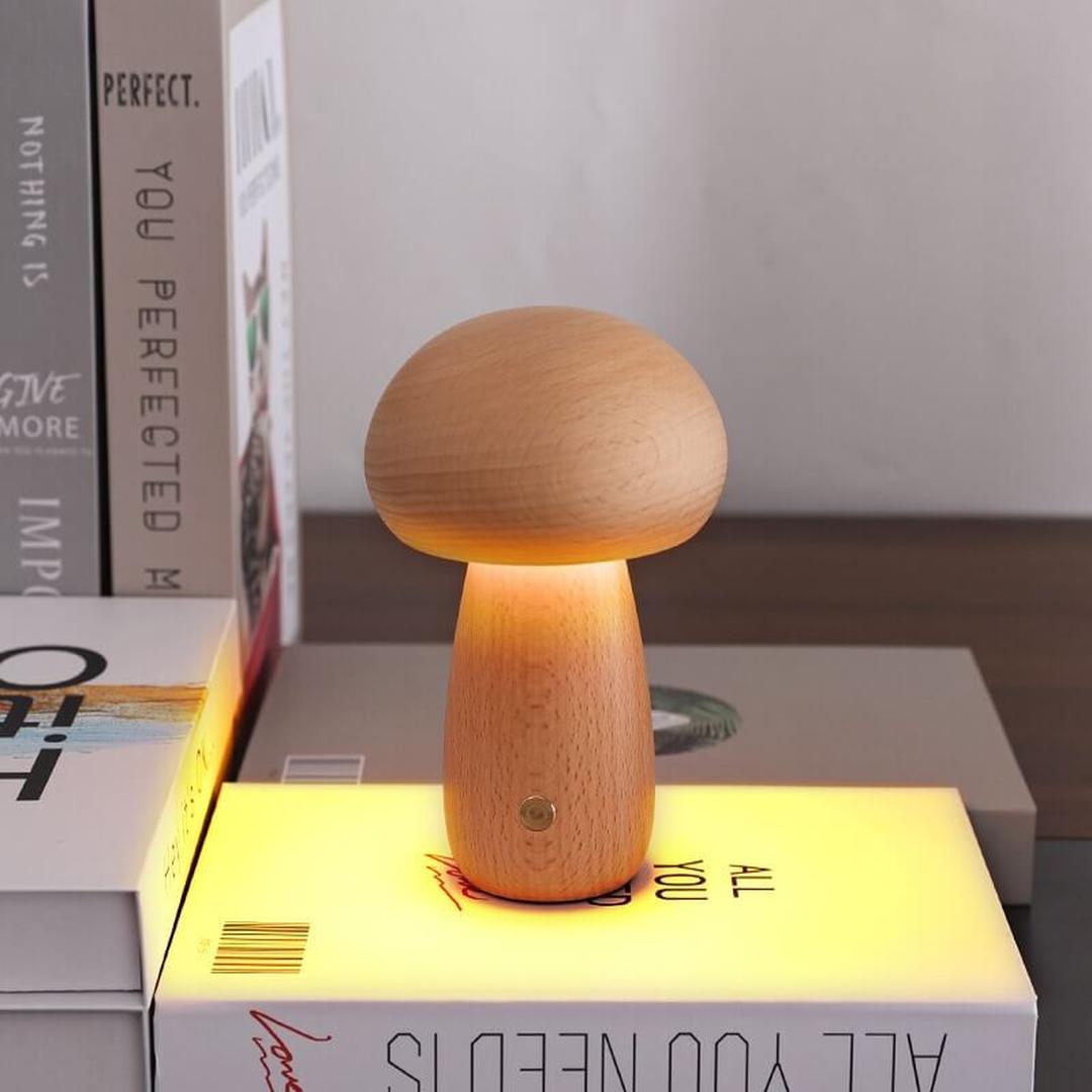 Lampka Nocna LED – Kształt Grzyba Ściemniana – widok produktu 6 | Nuvira Home