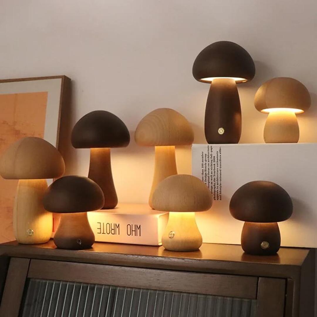 Lampka Nocna LED – Kształt Grzyba Ściemniana – widok produktu 8 | Nuvira Home