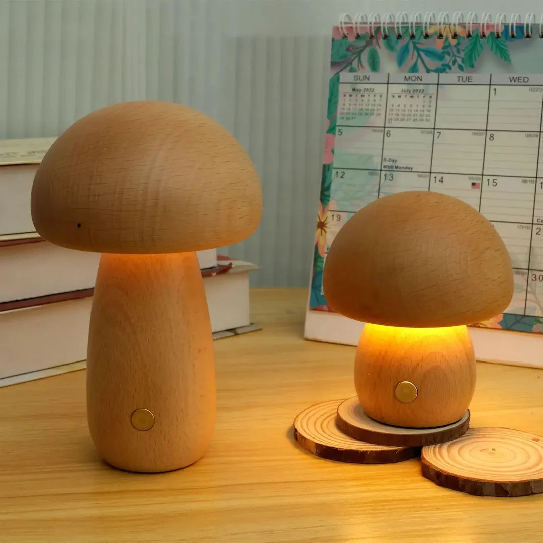 Lampka Nocna LED – Kształt Grzyba Ściemniana – widok produktu 9 | Nuvira Home