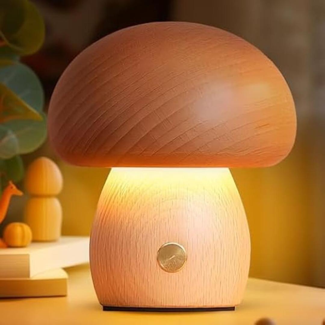 Lampka Nocna LED – Kształt Grzyba Ściemniana – widok produktu 11 | Nuvira Home