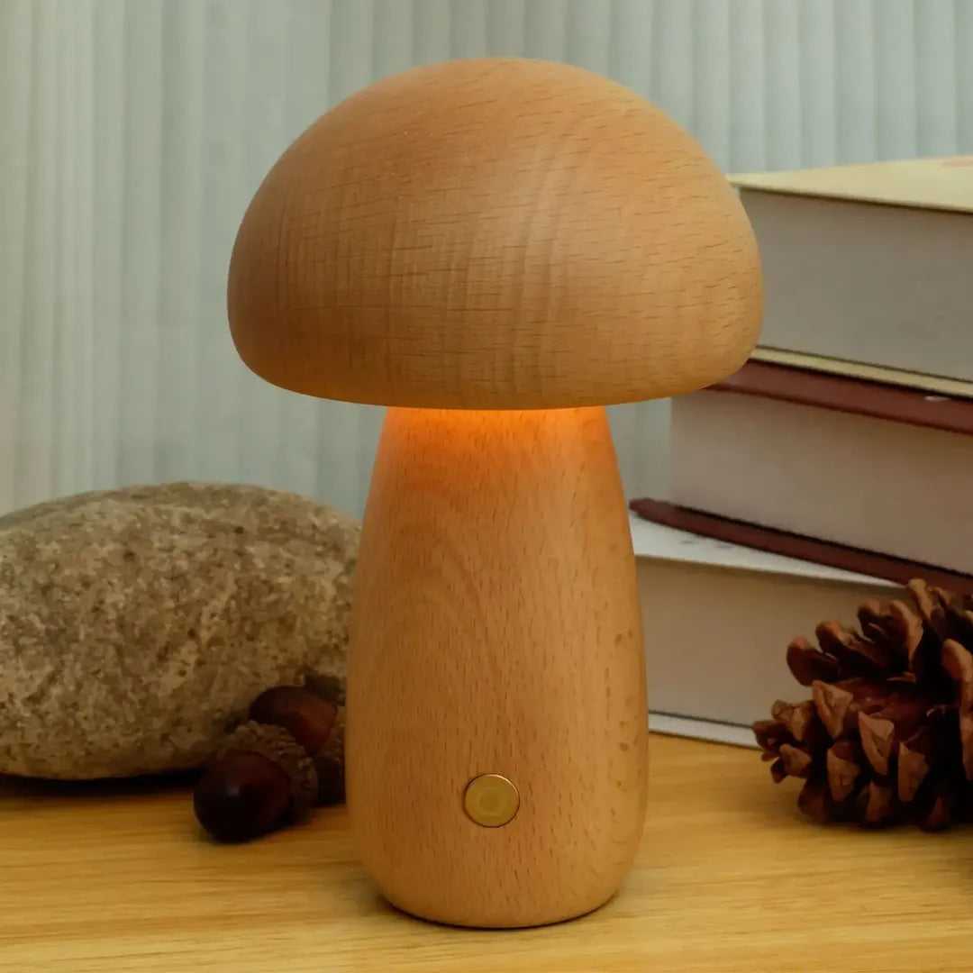 Lampka Nocna LED – Kształt Grzyba Ściemniana – widok produktu 12 | Nuvira Home
