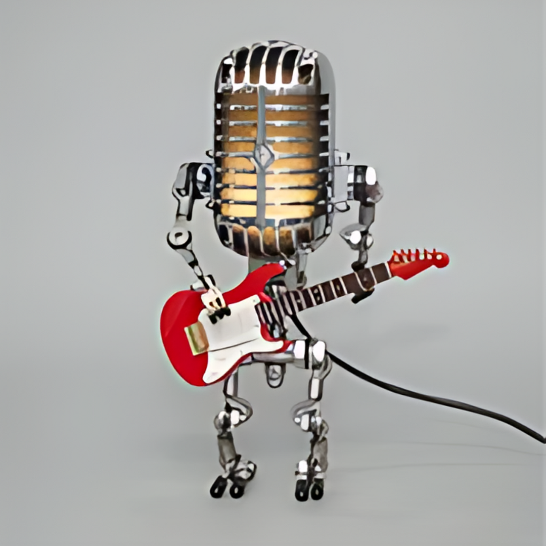 Lampka Nocna LED Robot z Gitarą – widok produktu 3 | Nuvira Home
