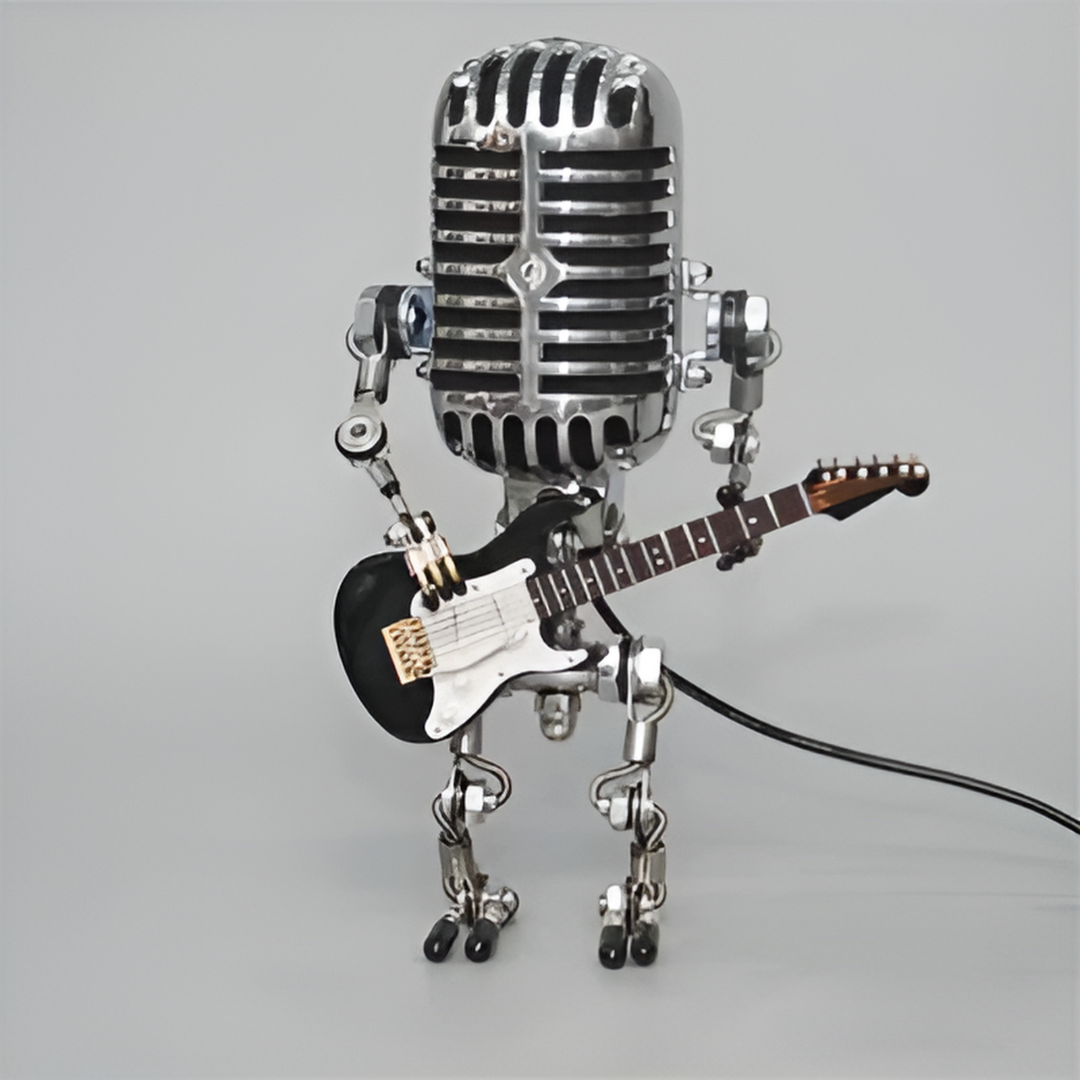 Lampka Nocna LED Robot z Gitarą – widok produktu 4 | Nuvira Home