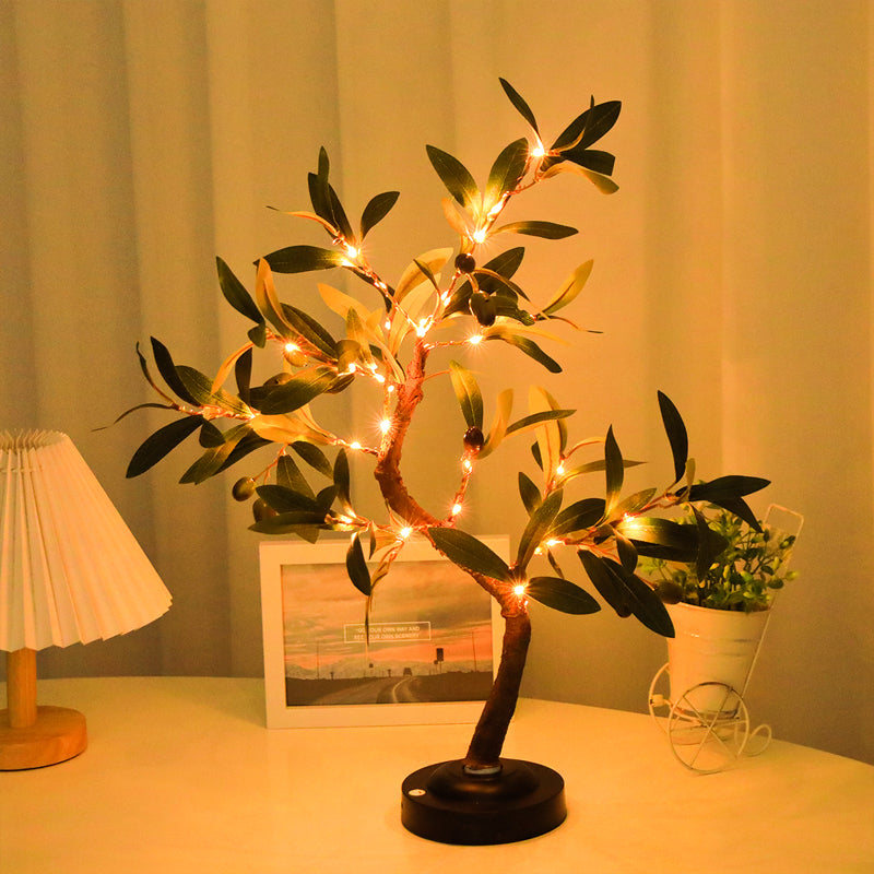 Lampka Stołowa LED Drzewko Oliwne z Lampkami Bohemian – widok produktu 3 | Nuvira Home