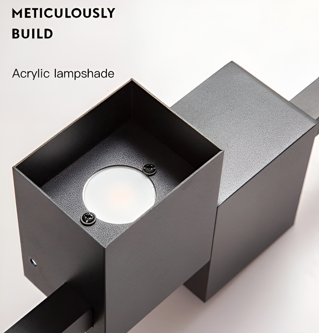 Liniowa Lampa Ścienna LED – Czarny Design – widok produktu 12 | Nuvira Home