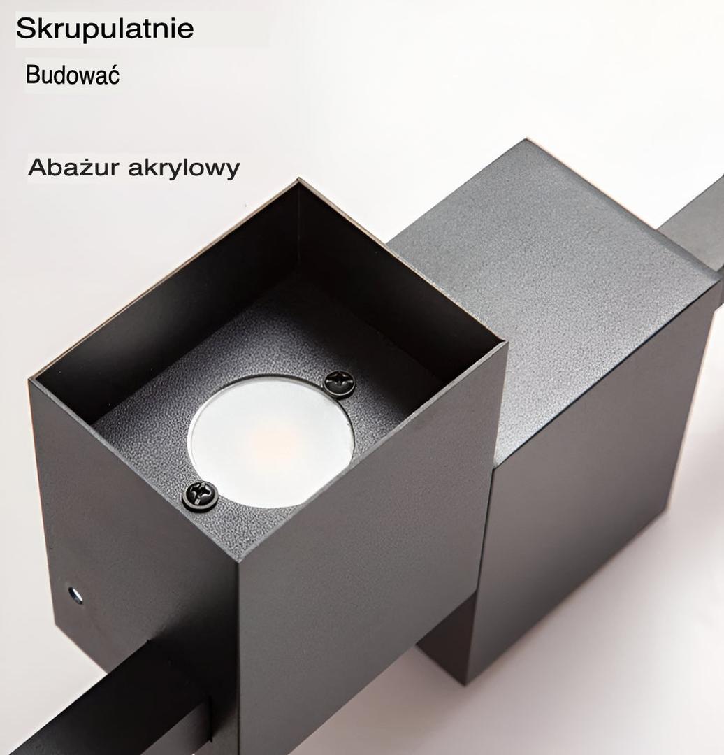 Liniowa Lampa Ścienna LED – Czarny Design – widok produktu 16 | Nuvira Home