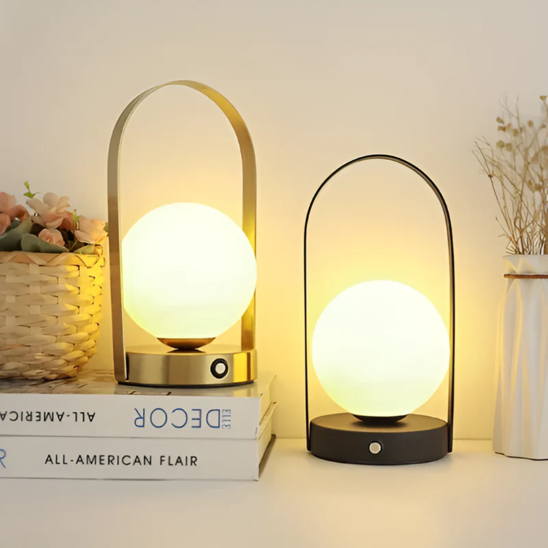 Luksusowa Bezprzewodowa Lampa Stołowa – Ładowalna Lampa LED – widok produktu 1 | Nuvira Home