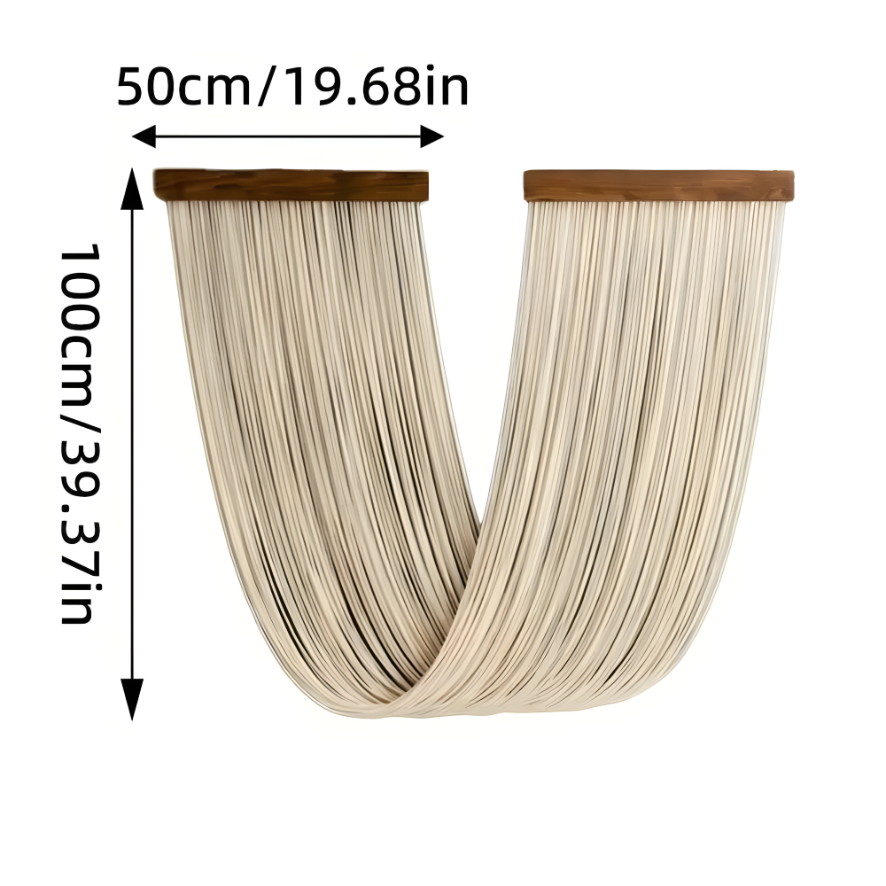 Makramowa Dekoracja Ścienna Boho z Frędzlami – widok produktu 14 | Nuvira Home