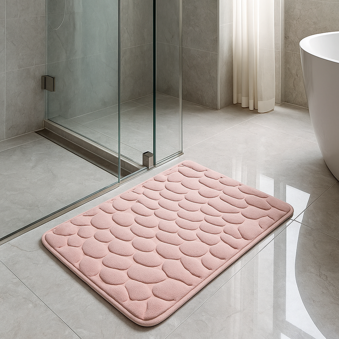 Mata Casa Z Pluszu Wzór Kamieni – Można Prać W Pralce – widok produktu 2 | Nuvira Home