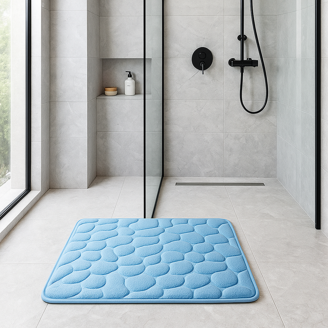 Mata Casa Z Pluszu Wzór Kamieni – Można Prać W Pralce – widok produktu 3 | Nuvira Home