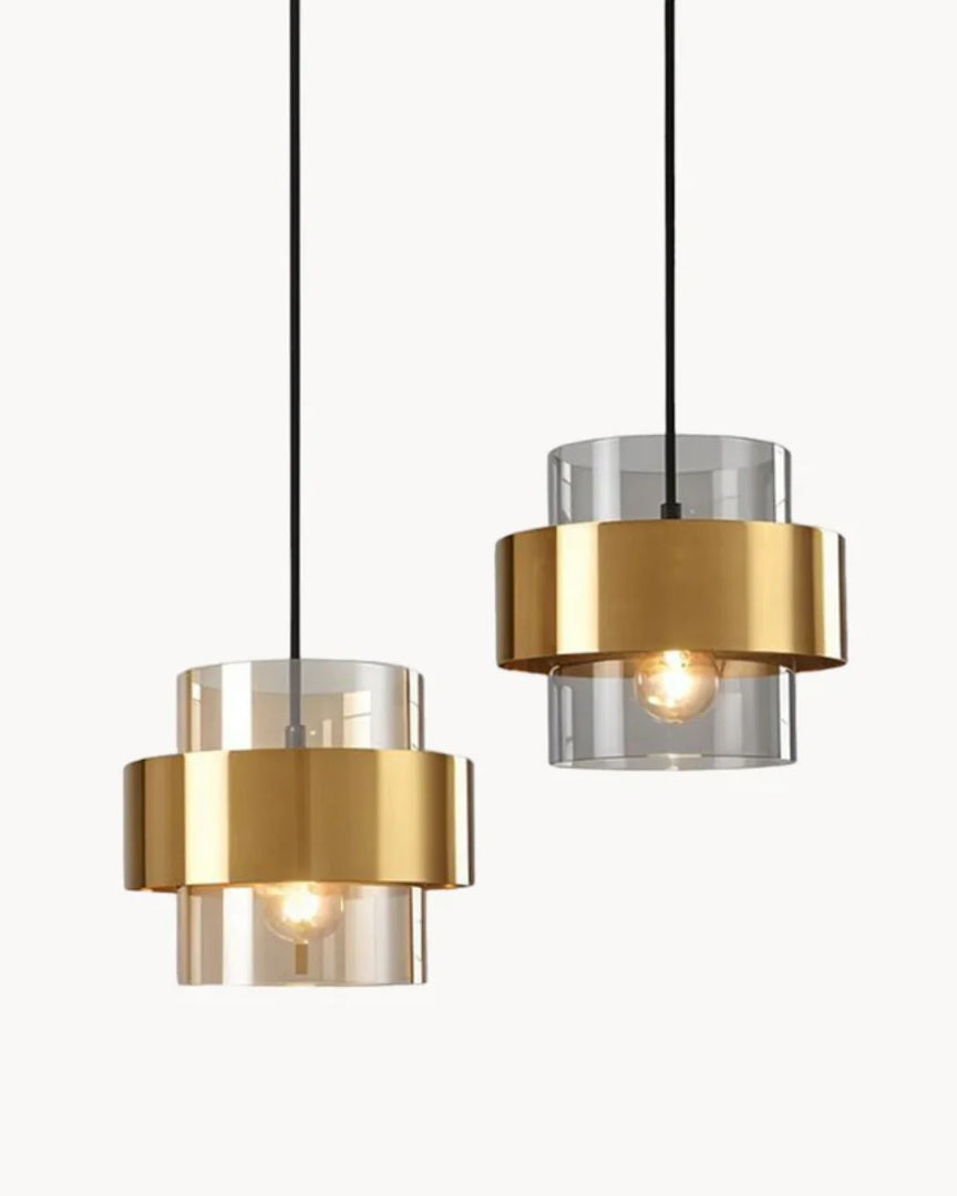 Metalowa lampa wisząca z kloszem szklanym – widok produktu 7 | Nuvira Home