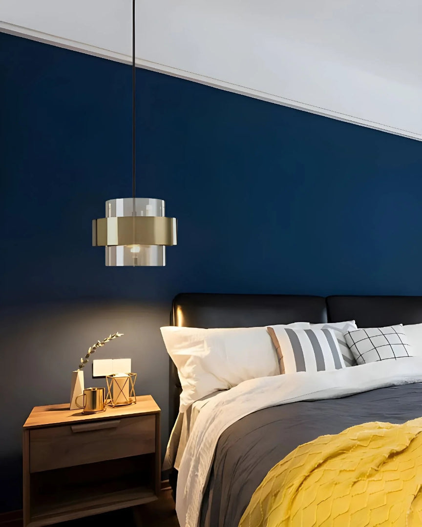 Metalowa lampa wisząca z kloszem szklanym – widok produktu 8 | Nuvira Home