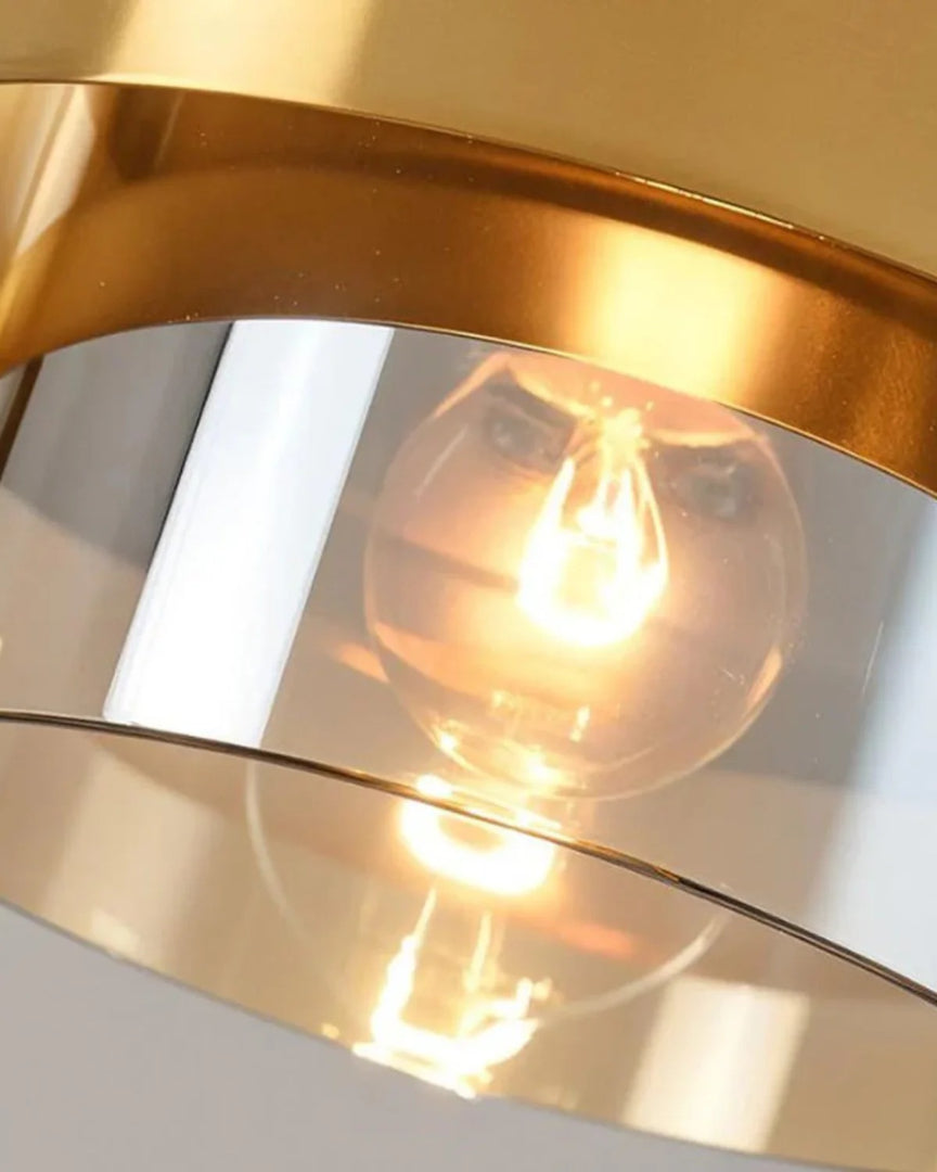 Metalowa lampa wisząca z kloszem szklanym – widok produktu 13 | Nuvira Home