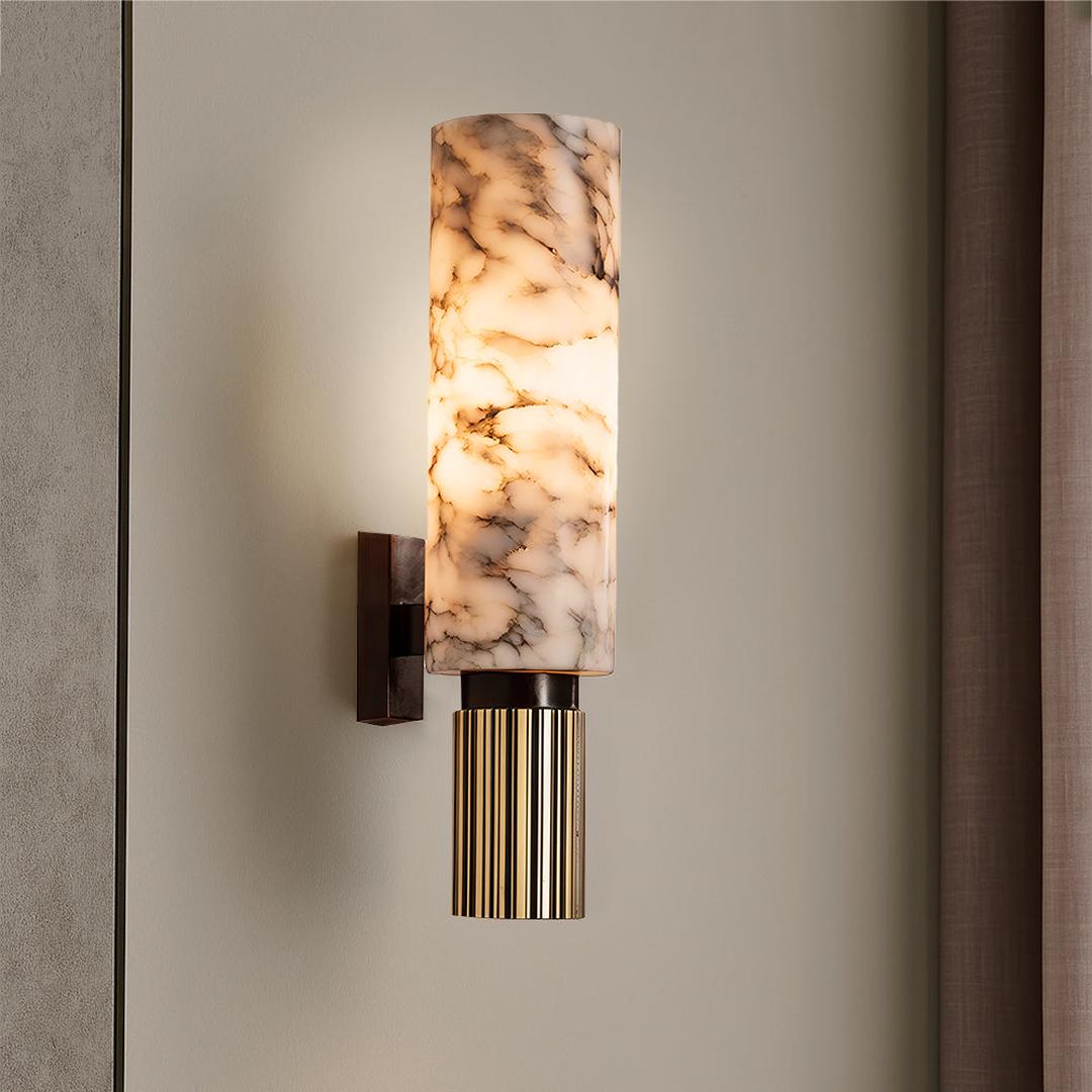 Miedziano-Kamienna Lampa Ścienna – widok produktu 1 | Nuvira Home