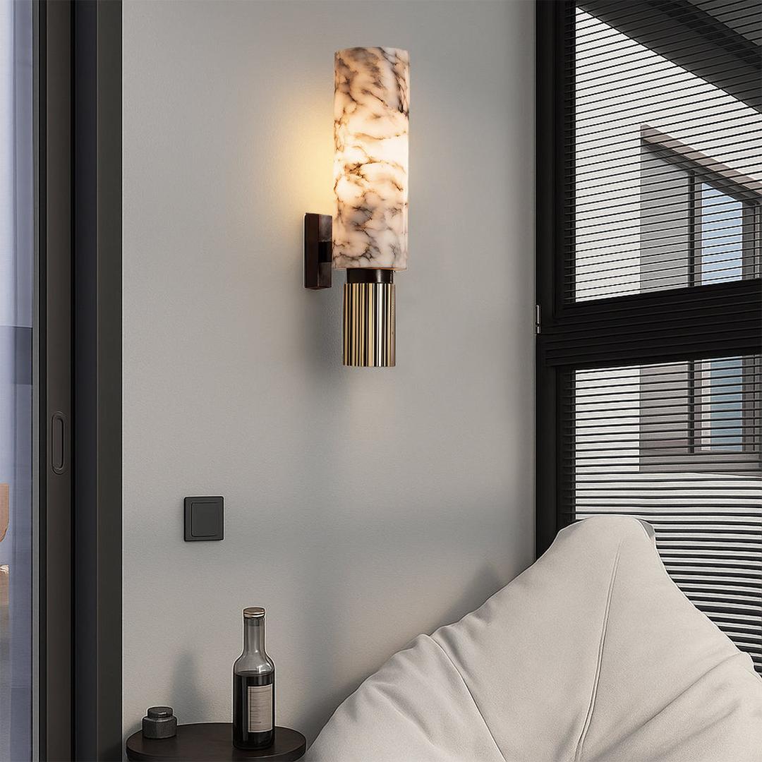 Miedziano-Kamienna Lampa Ścienna – widok produktu 2 | Nuvira Home