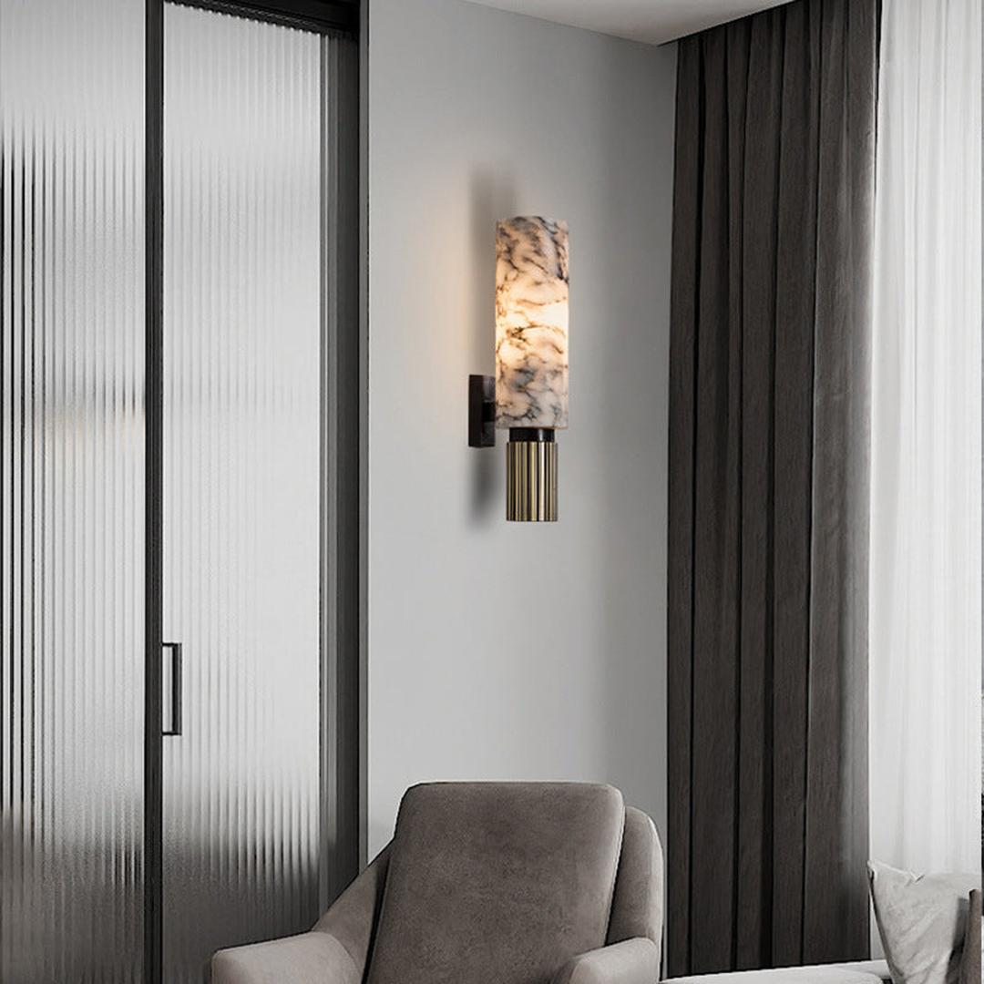 Miedziano-Kamienna Lampa Ścienna – widok produktu 5 | Nuvira Home