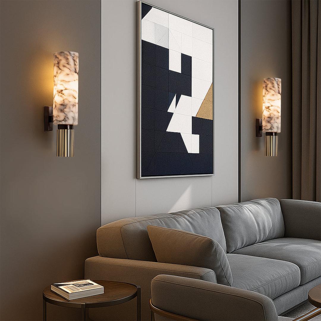 Miedziano-Kamienna Lampa Ścienna – widok produktu 9 | Nuvira Home