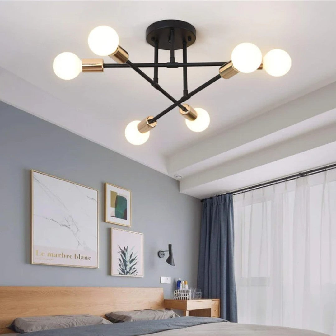 Minimalistyczna Lampa Sufitowa LED do Salonu w Nowoczesnym Stylu – widok produktu 8 | Nuvira Home