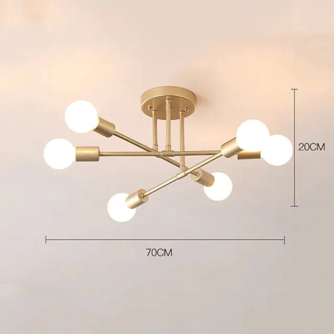 Minimalistyczna Lampa Sufitowa LED do Salonu w Nowoczesnym Stylu – widok produktu 9 | Nuvira Home