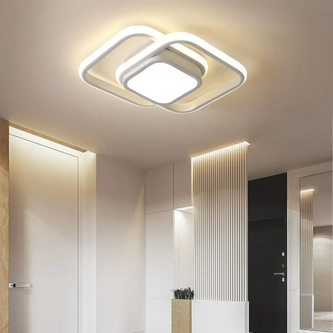 Minimalistyczna Lampa Sufitowa LED z Podwójnym Pierścieniem – widok produktu 22 | Nuvira Home
