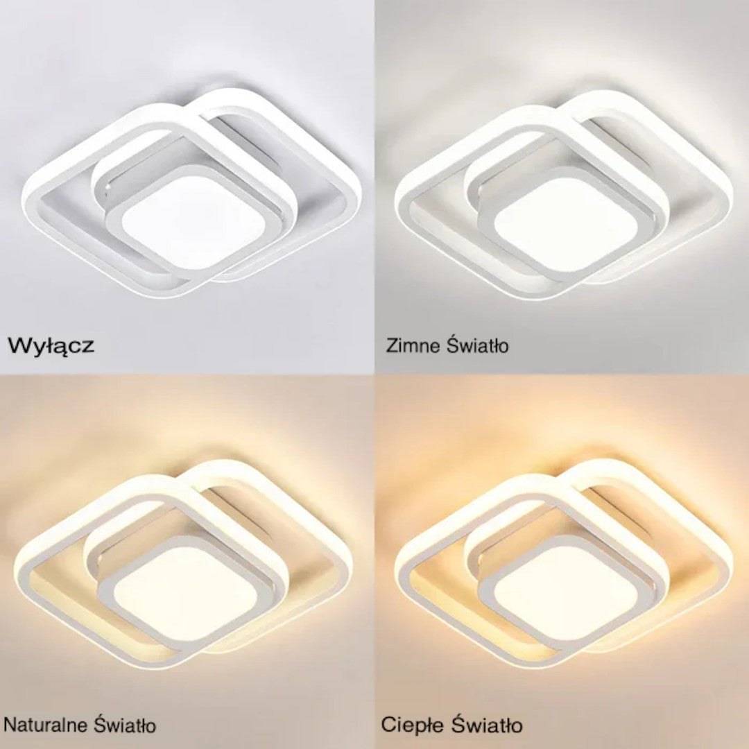Minimalistyczna Lampa Sufitowa LED z Podwójnym Pierścieniem – widok produktu 23 | Nuvira Home