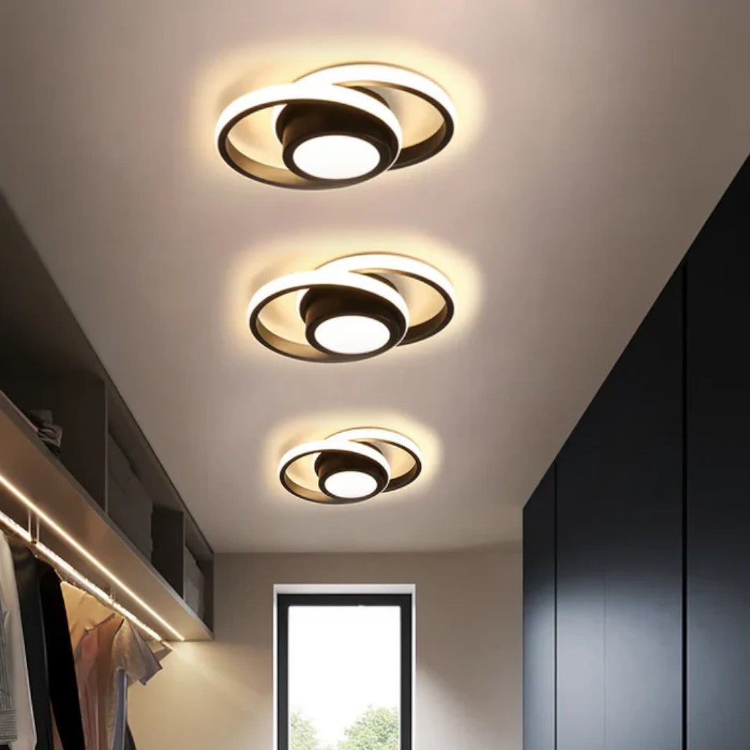 Minimalistyczna Lampa Sufitowa LED z Podwójnym Pierścieniem – widok produktu 25 | Nuvira Home