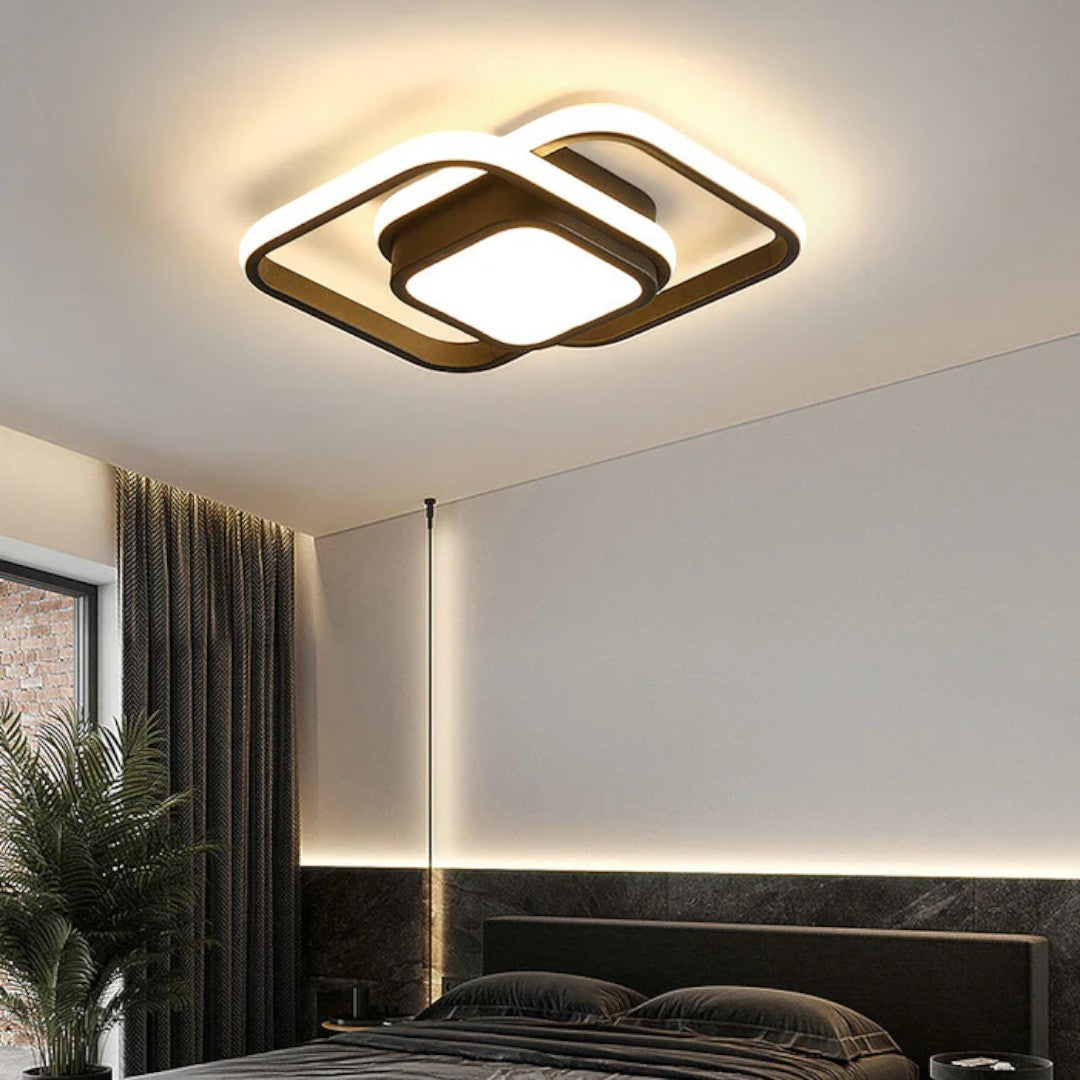 Minimalistyczna Lampa Sufitowa LED z Podwójnym Pierścieniem – widok produktu 26 | Nuvira Home