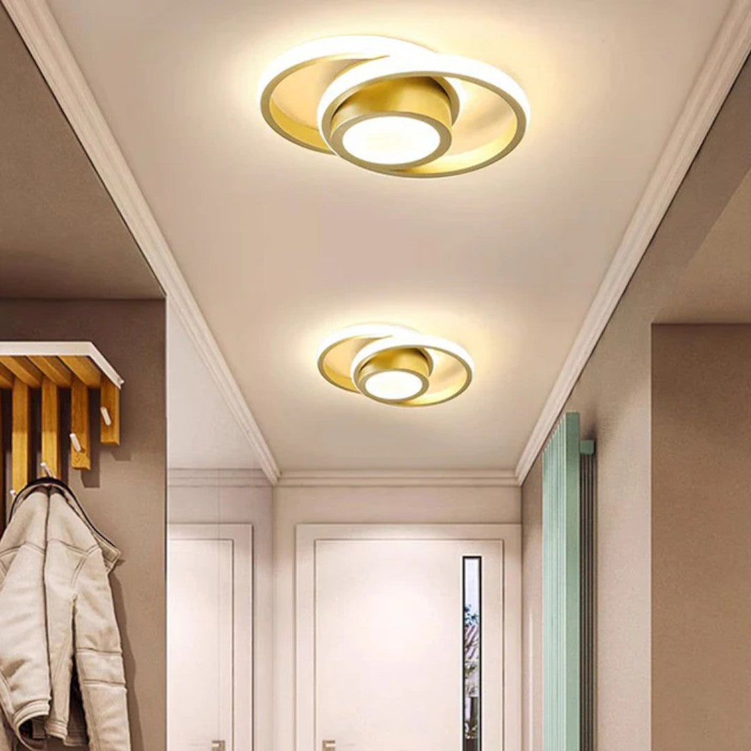 Minimalistyczna Lampa Sufitowa LED z Podwójnym Pierścieniem – widok produktu 27 | Nuvira Home