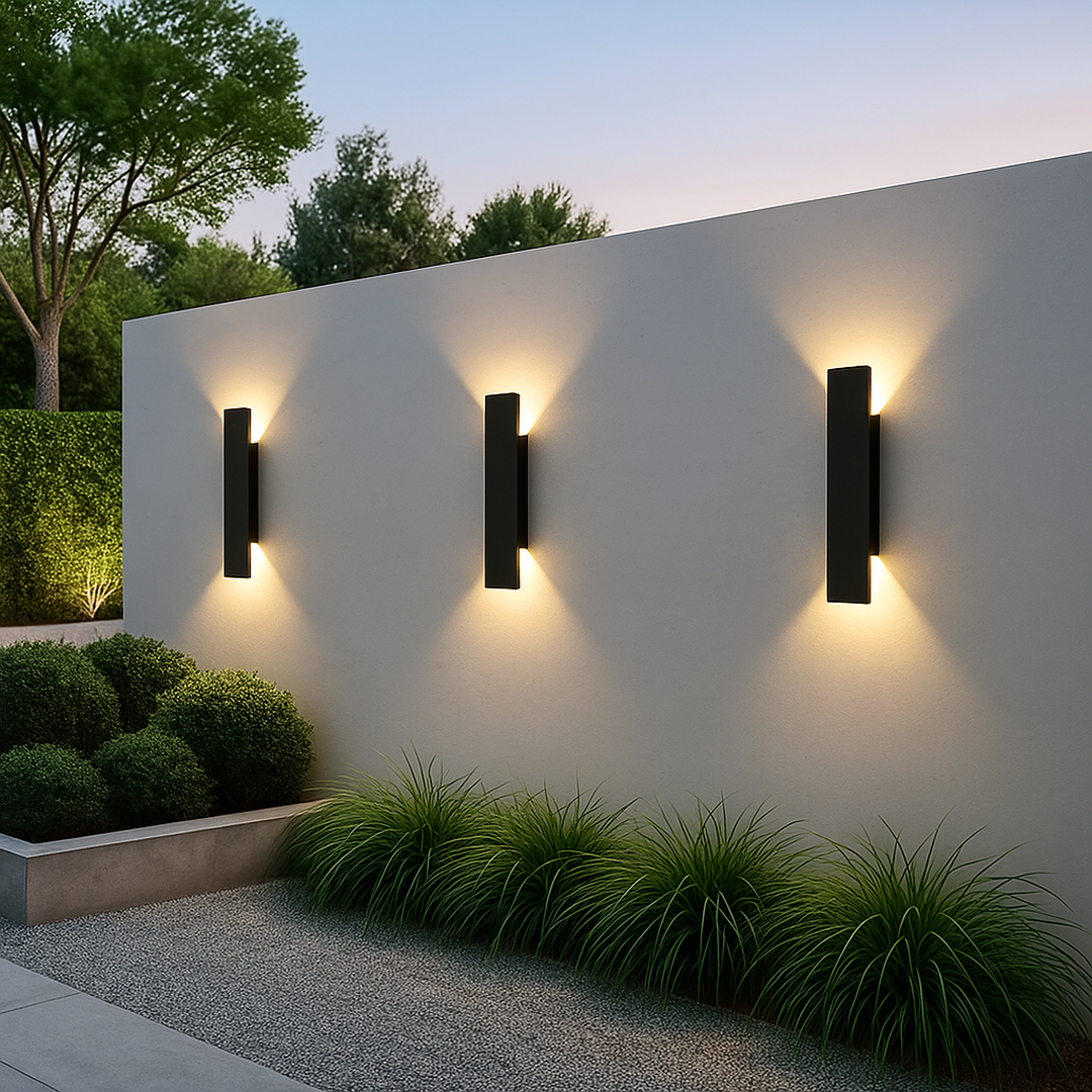 Minimalistyczna lampa zewnętrzna LED – Nowoczesna – widok produktu 2 | Nuvira Home