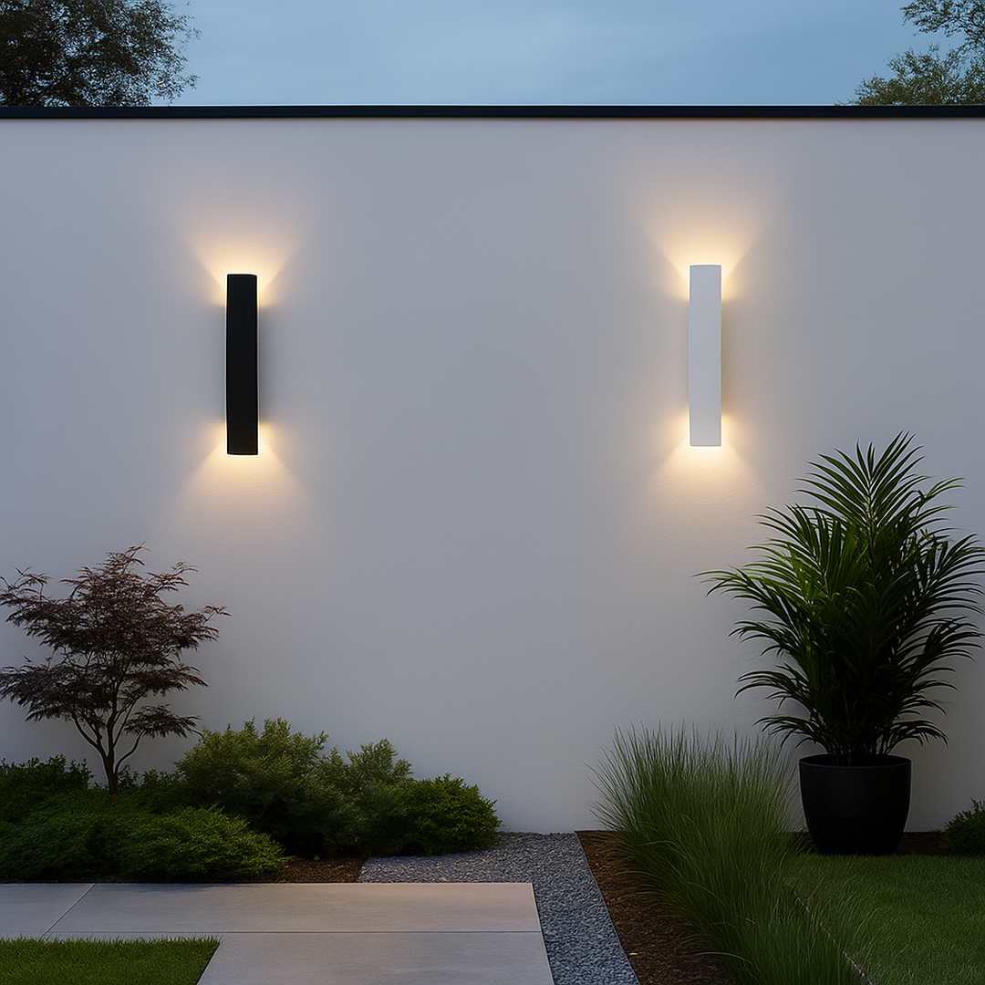 Minimalistyczna lampa zewnętrzna LED – Nowoczesna – widok produktu 4 | Nuvira Home