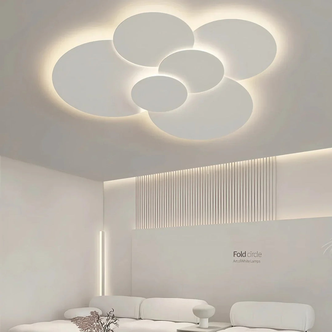 Minimalistyczna okrągła lampa sufitowa – widok produktu 4 | Nuvira Home