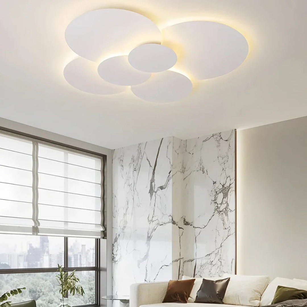 Minimalistyczna okrągła lampa sufitowa – widok produktu 14 | Nuvira Home