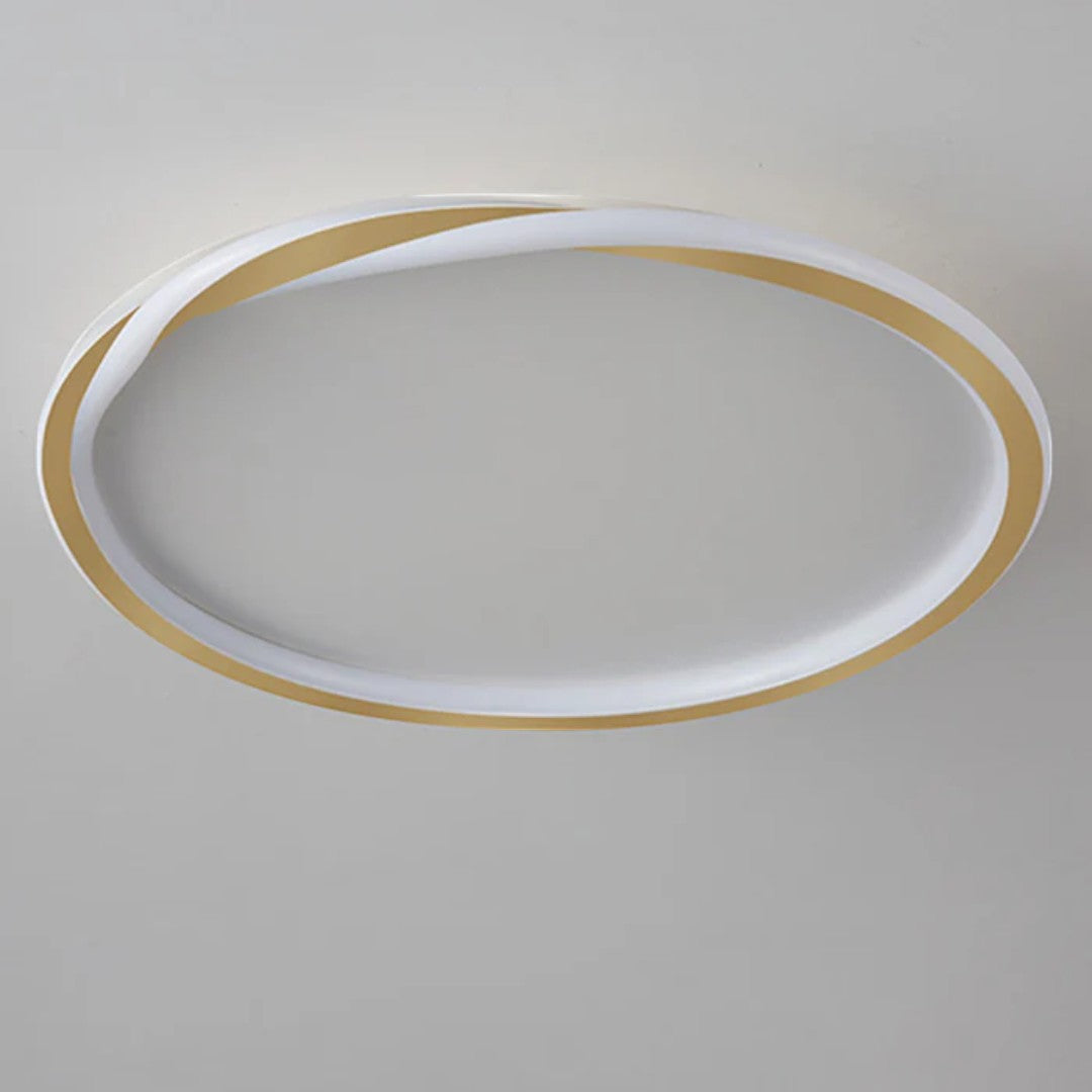 Minimalistyczna Okrągła Lampa Sufitowa LED do Sypialni – widok produktu 9 | Nuvira Home
