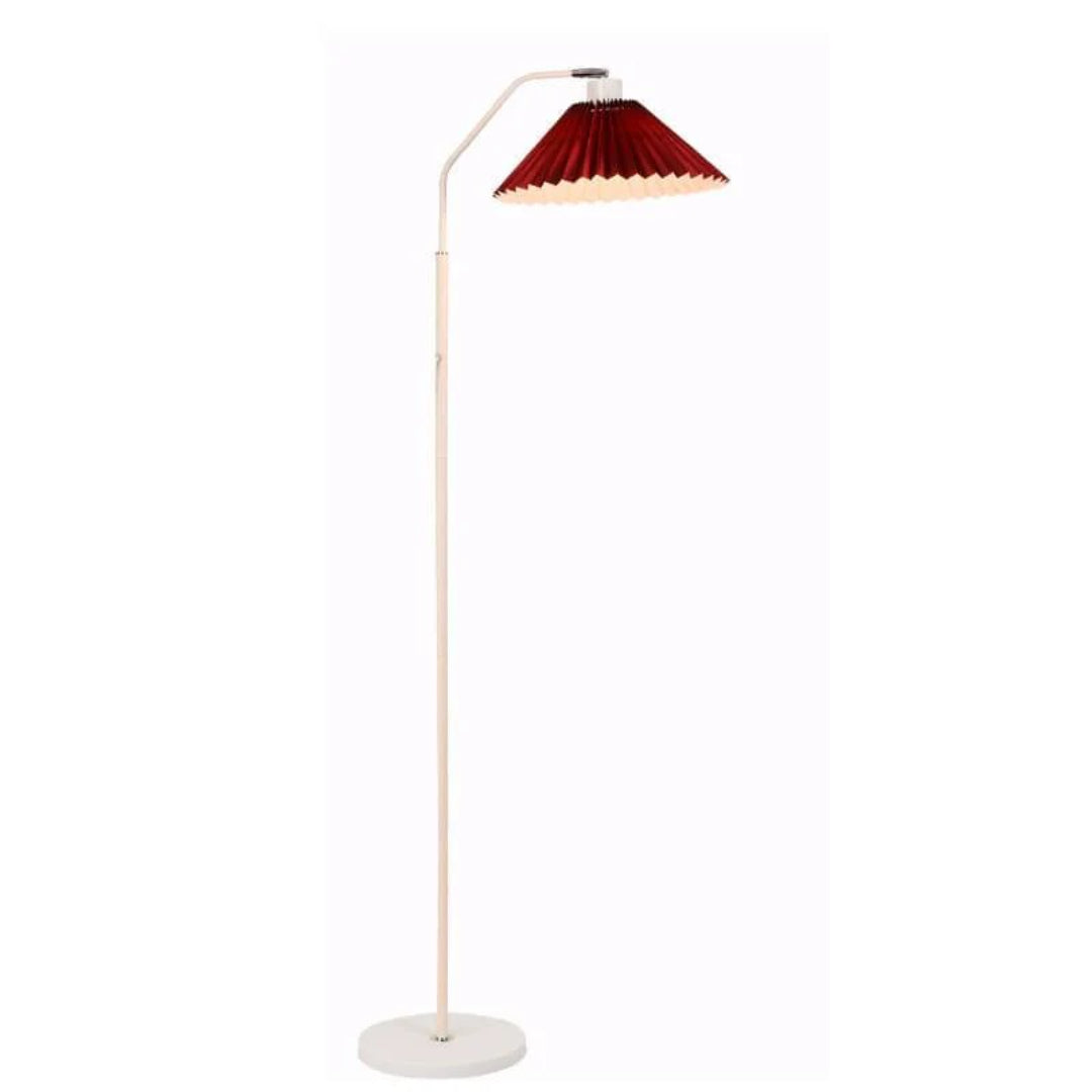 Minimalistyczna plisowana lampa podłogowa z tkaniny – widok produktu 9 | Nuvira Home