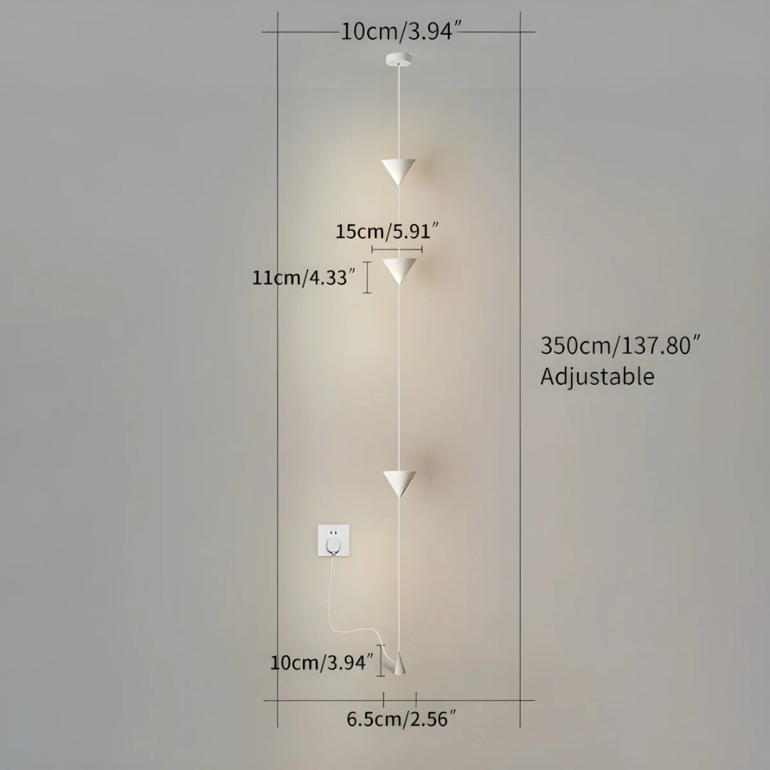Minimalistyczna stożkowa lampa podłogowa – widok produktu 16 | Nuvira Home