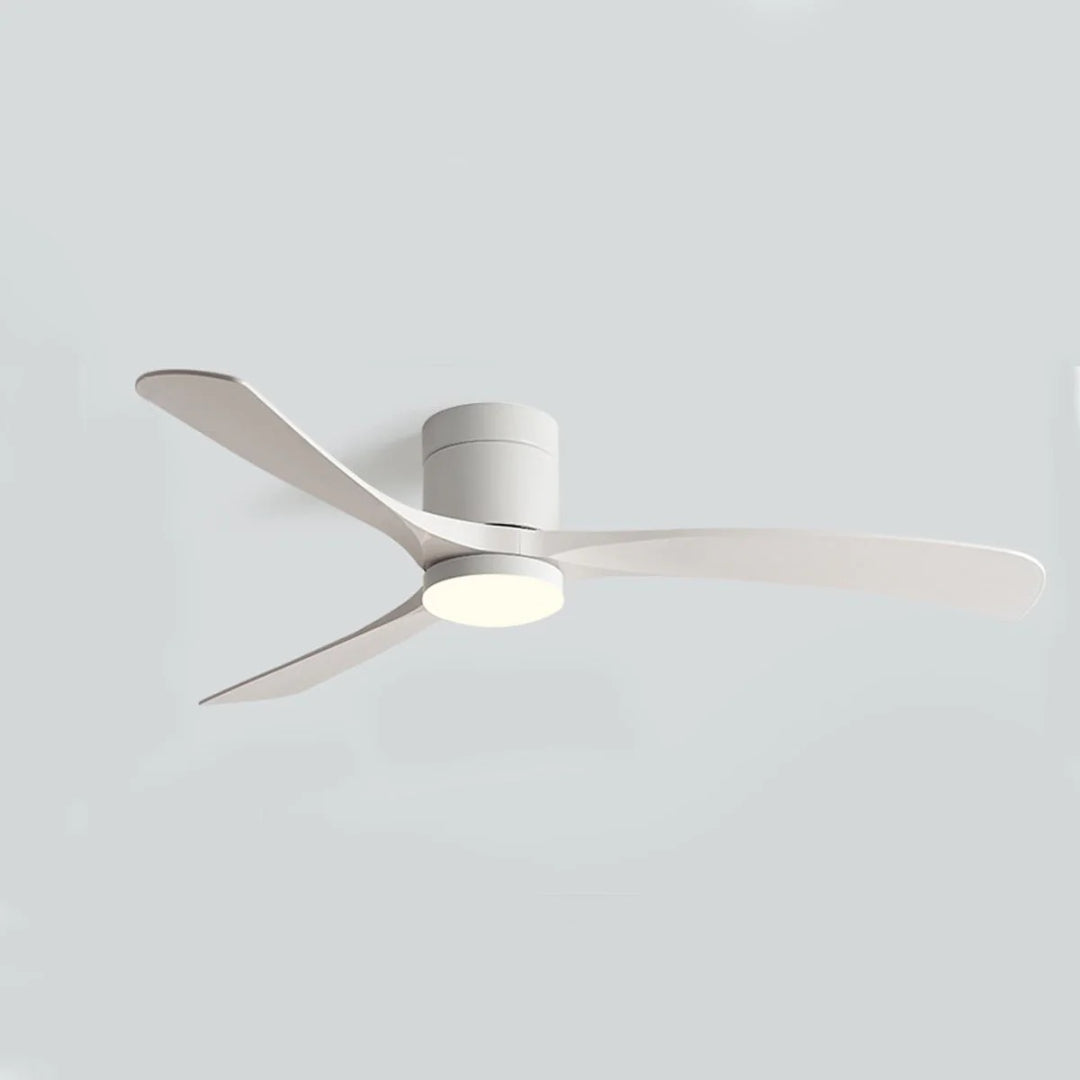 Minimalistyczny sufitowy wentylator z lampą LED – widok produktu 9 | Nuvira Home