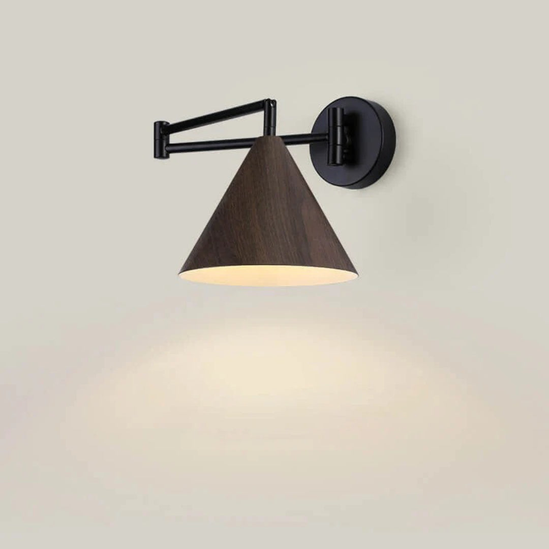 Nordycka drewniana stożkowa lampa ścienna – widok produktu 10 | Nuvira Home