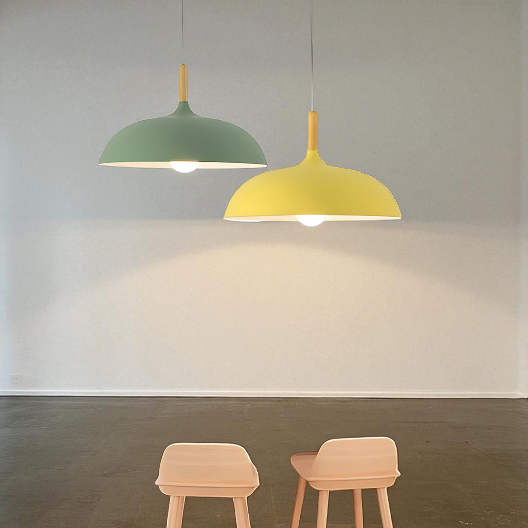Nordycka Lampa Sufitowa Dębowa – Drewniana – widok produktu 5 | Nuvira Home