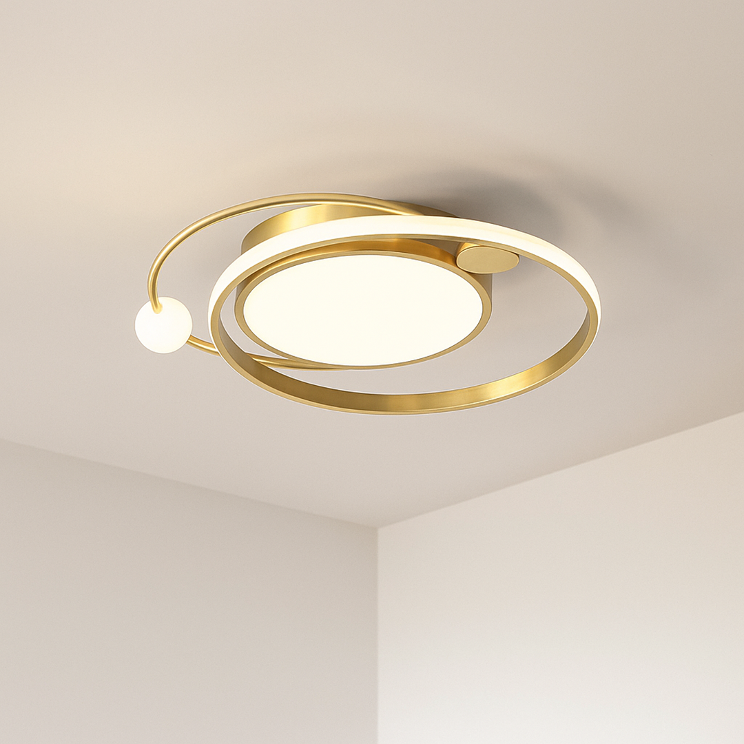 Nordycka Lampa Sufitowa LED – Okienna Okrągła – widok produktu 2 | Nuvira Home