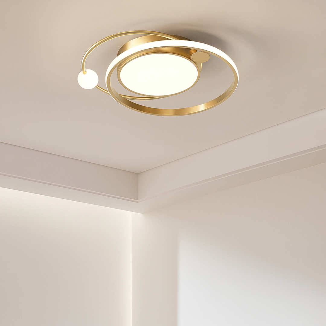 Nordycka Lampa Sufitowa LED – Okienna Okrągła – widok produktu 7 | Nuvira Home
