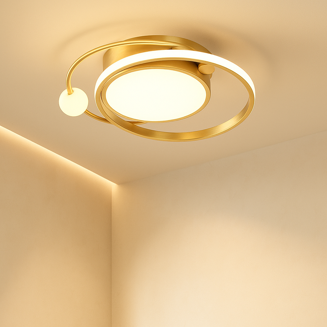 Nordycka Lampa Sufitowa LED – Okienna Okrągła – widok produktu 8 | Nuvira Home