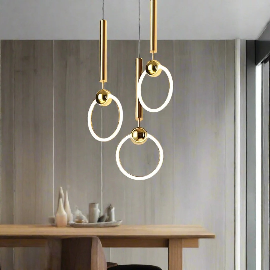 Nordycka pierścieniowa lampa wisząca LED – widok produktu 1 | Nuvira Home