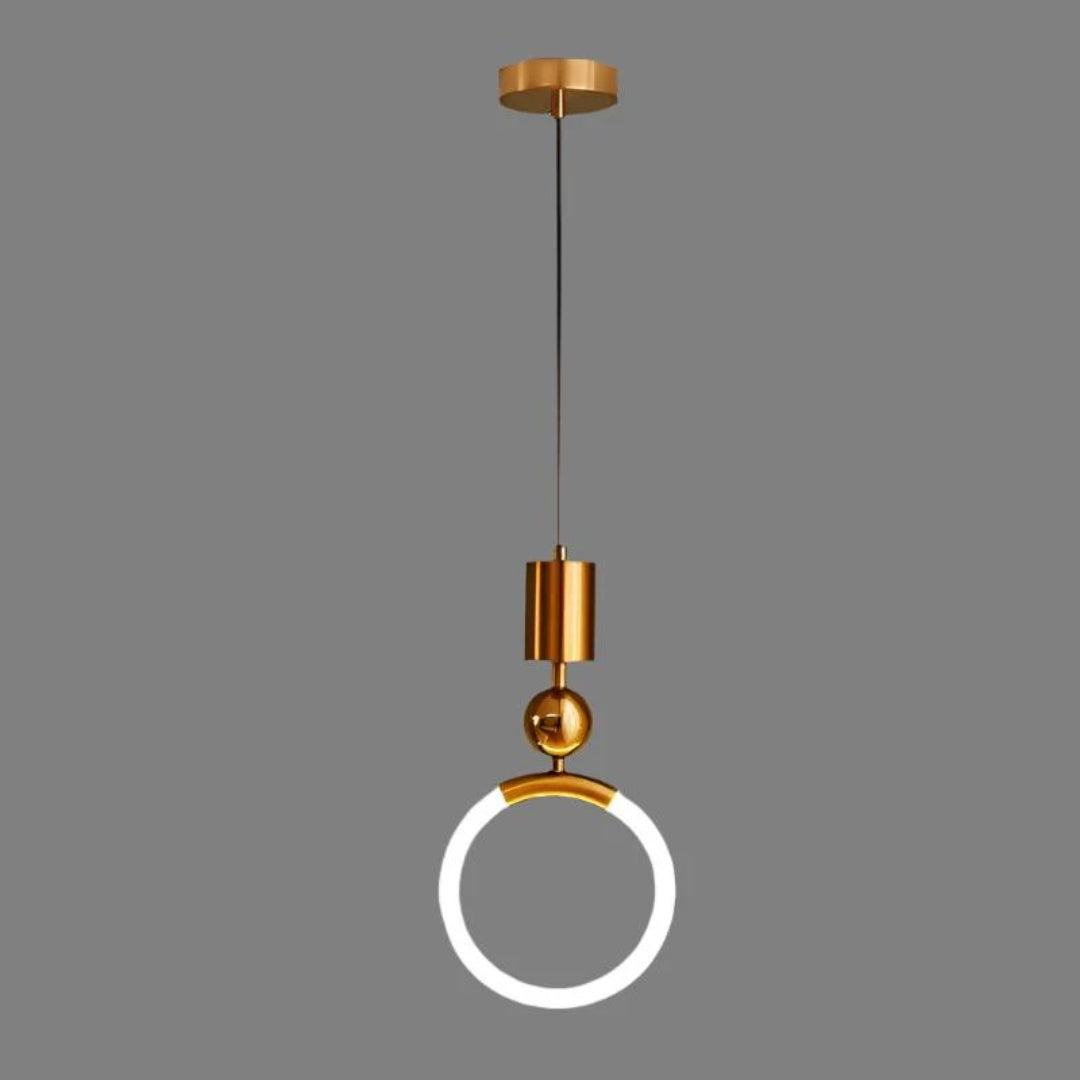 Nordycka pierścieniowa lampa wisząca LED – widok produktu 9 | Nuvira Home