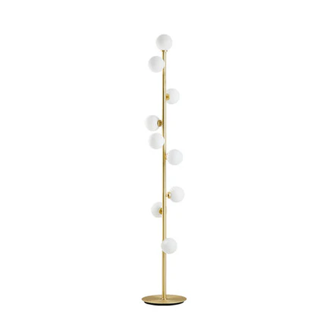 Nordycka Podłogowa Lampa Ze Szklaną Kulą – widok produktu 15 | Nuvira Home