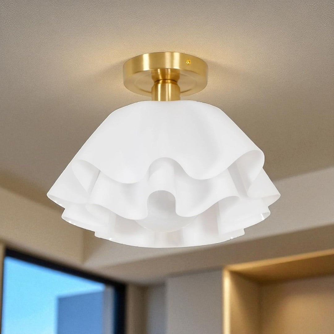 Nowoczesna Biała Lampa Sufitowa – Współczesny – widok produktu 3 | Nuvira Home