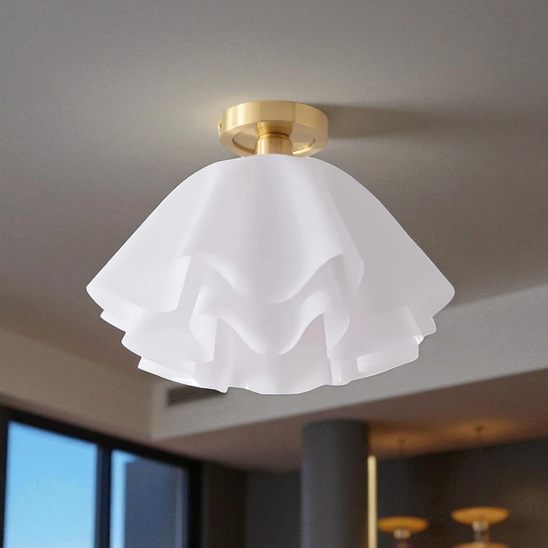 Nowoczesna Biała Lampa Sufitowa – Współczesny – widok produktu 5 | Nuvira Home