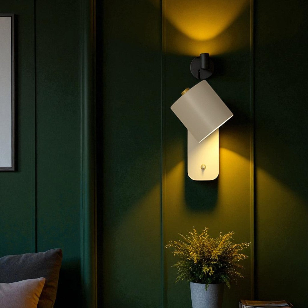 Nowoczesna Lampa Ścienna LED – Z Włącznikiem – widok produktu 1 | Nuvira Home