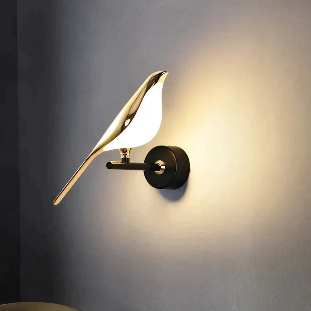 Nowoczesna Lampa Ścienna – Ptak Led – widok produktu 1 | Nuvira Home
