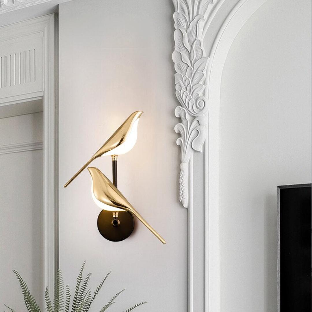 Nowoczesna Lampa Ścienna – Ptak Led – widok produktu 3 | Nuvira Home