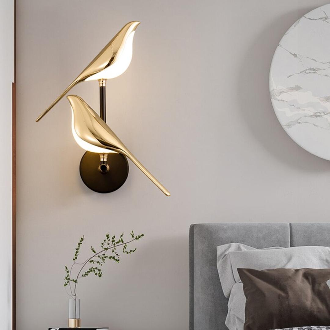 Nowoczesna Lampa Ścienna – Ptak Led – widok produktu 5 | Nuvira Home